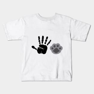 cat paw and hand Kids T-Shirt